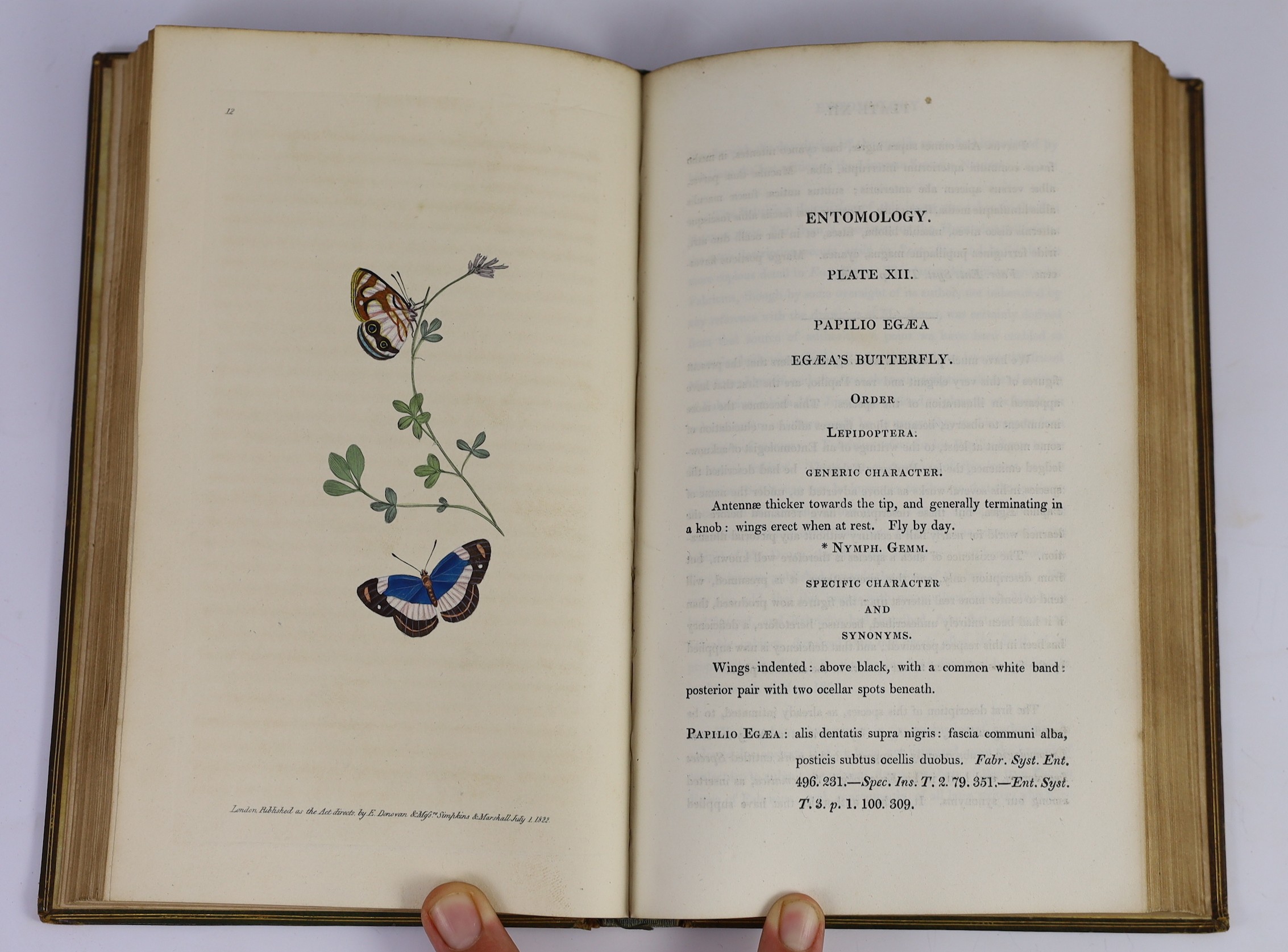 Donovan, Edward (1768-1837) - The Naturalist’s Repository or monthly miscellany of Exotic Natural History…of Quadrupeds, Birds, Fishes, Insects, Shells, Marine Productions and every interesting object of Natural History,